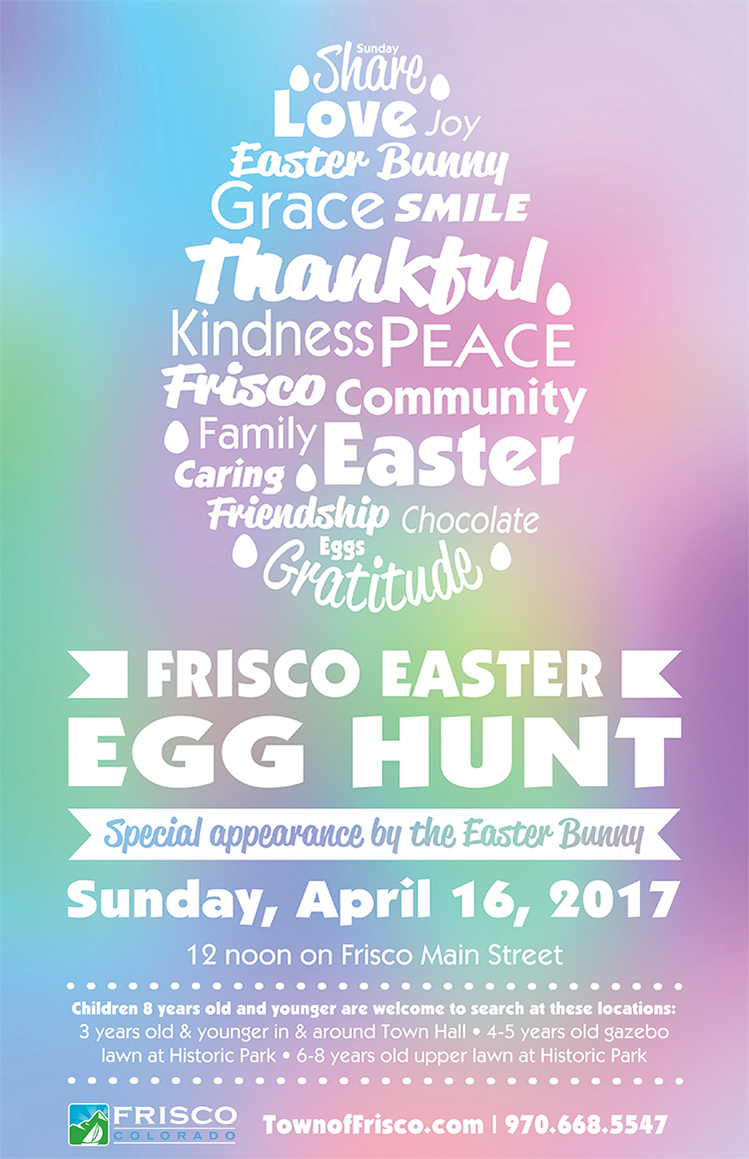 Town of Frisco Easter event poster