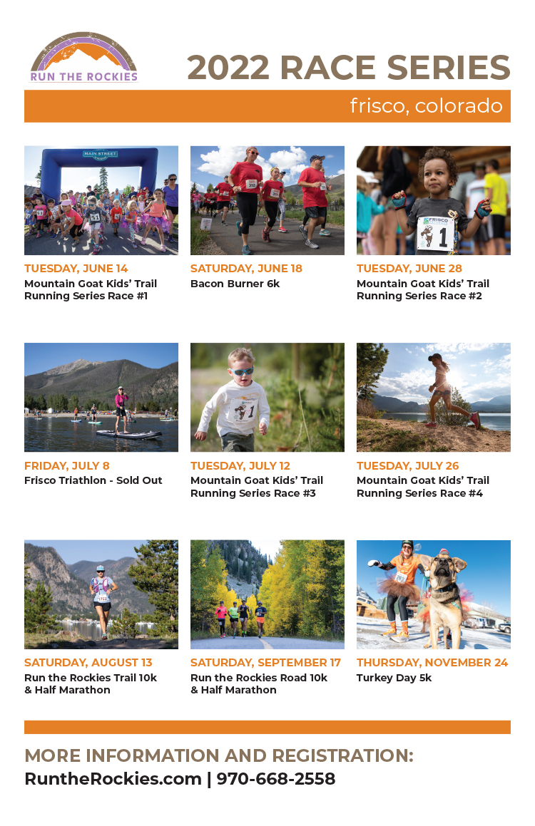2022 Frisco Run the Rockies Series Poster